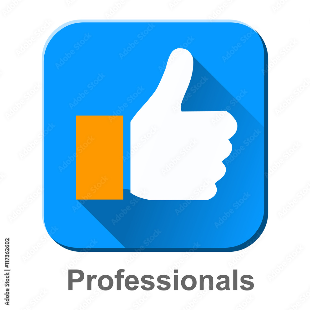 profesionals blue icon