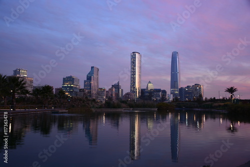 sunset clouds in Santiago Chile © Alex