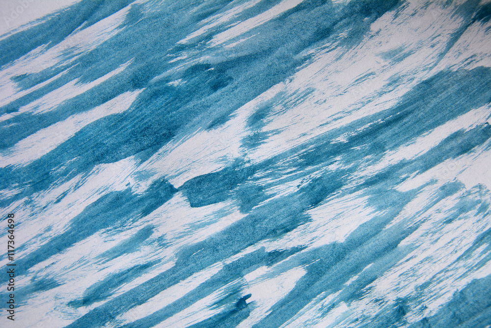 Obraz premium Abstract painted watercolor background on paper texture.