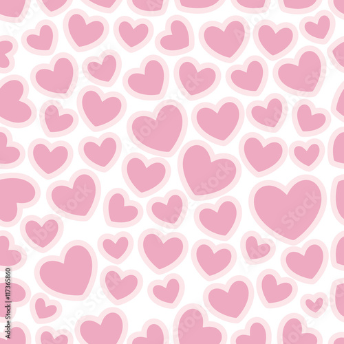 valentine pattern red small heart