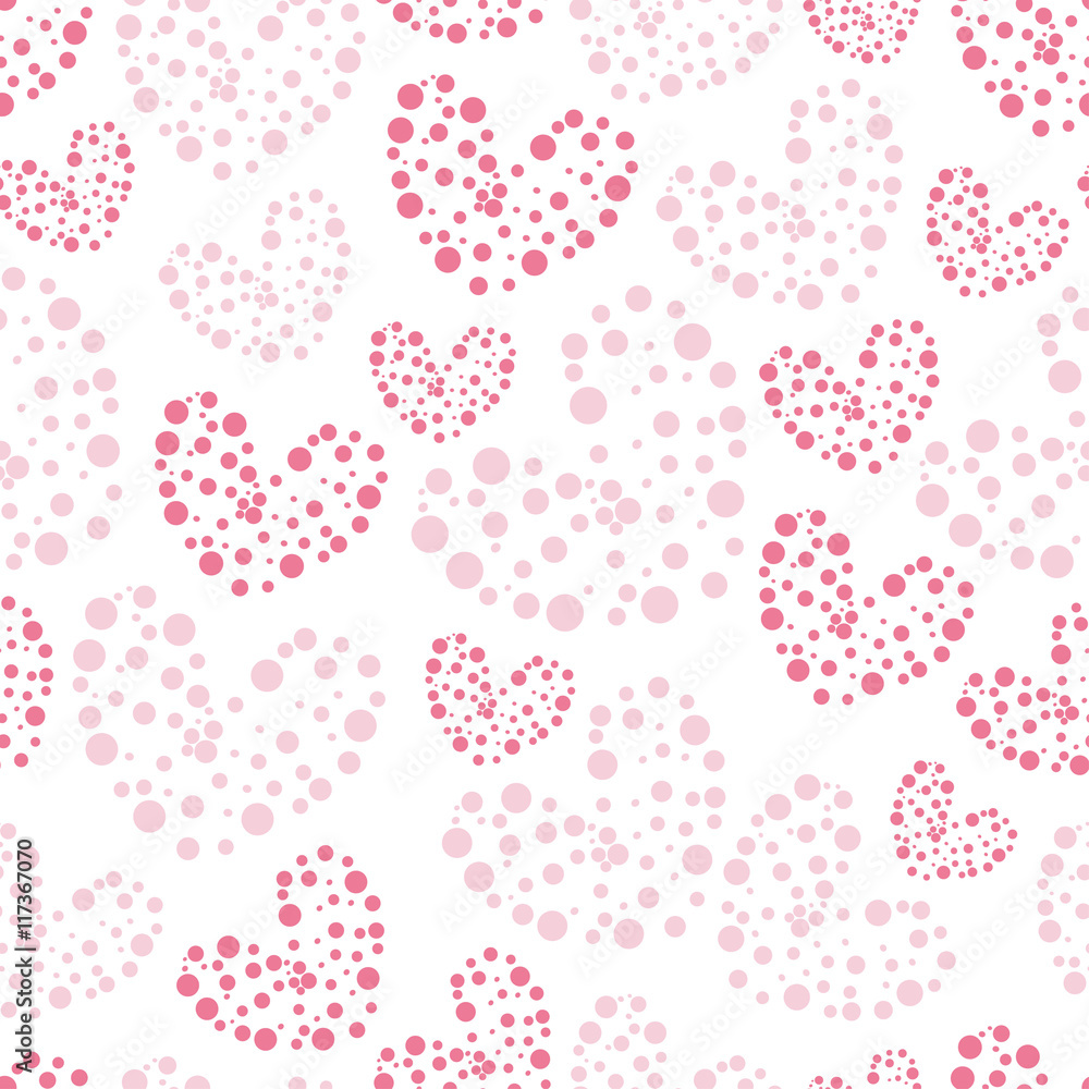 valentine pattern red small heart