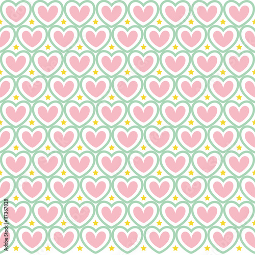 valentine pattern red small heart
