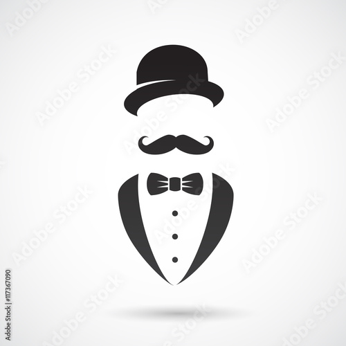 Gentleman vector icon.