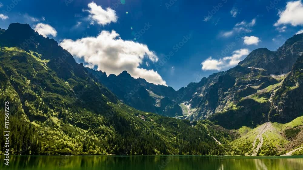 Lake in the Tatra Mountains at dawn, Poland Lake in the Tatra Mountains at dawn, Poland