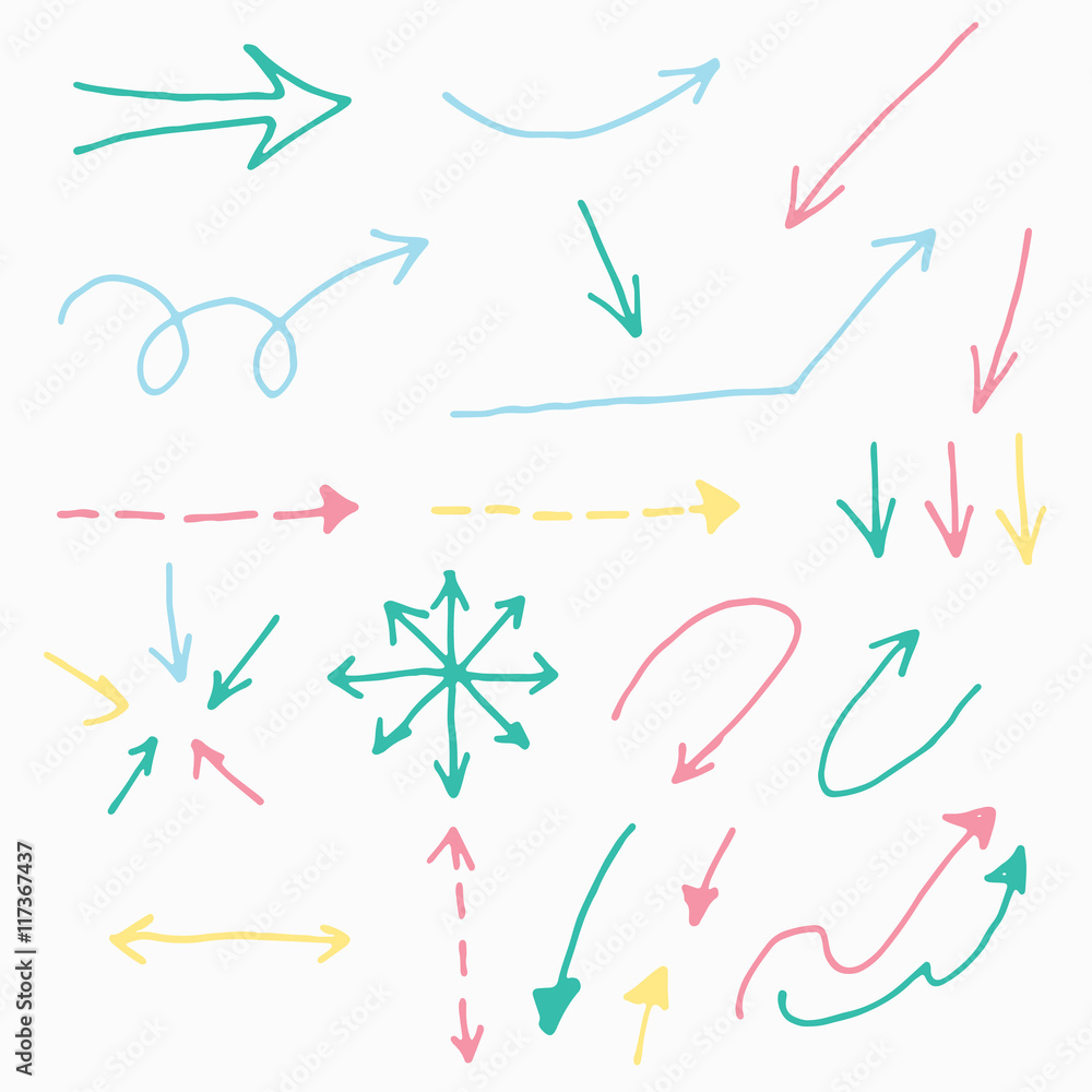Doodle Arrow Marker set Doodle Arrow Marker set