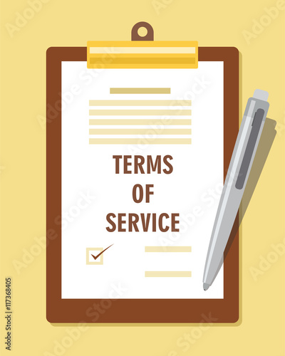 terms of service agreement contract