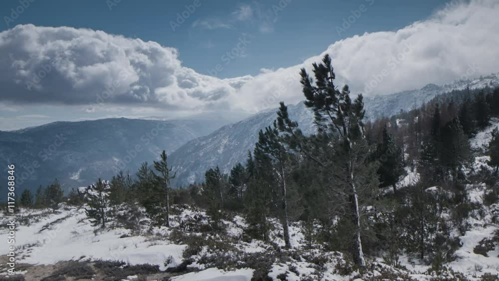 snow in the mountain region of portugal snow in the mountain region of portugal