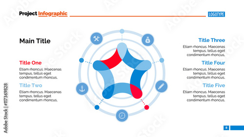 Star in Circle Diagram Slide Template