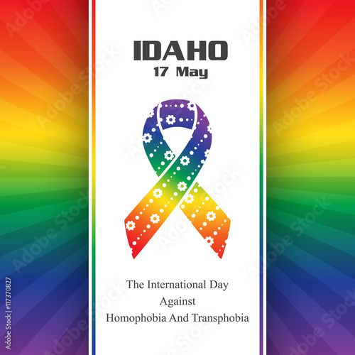 The International Day Against Homophobia and Transphobia banner