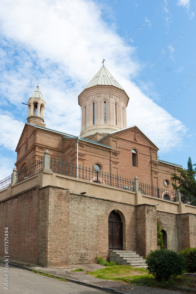 The Ejmiatsin Church is an 18th-century Armenian Apostolic church in the Avlabari district of Old Tbilisi, Georgia