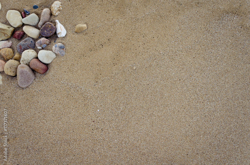 Beautiful sand background with stones Beautiful sand background with stones