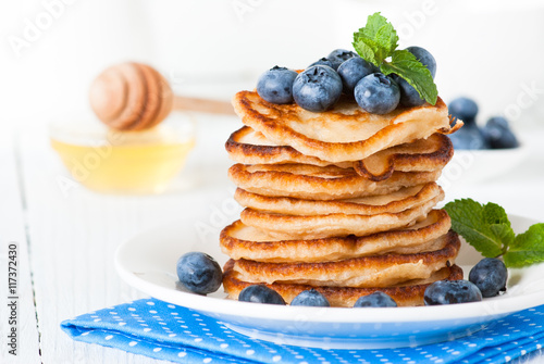 Pancakes with blueberries
