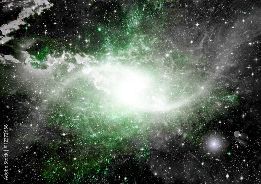 Obraz premium galaxy in a free space