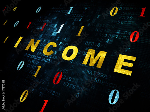 Finance concept: Income on Digital background