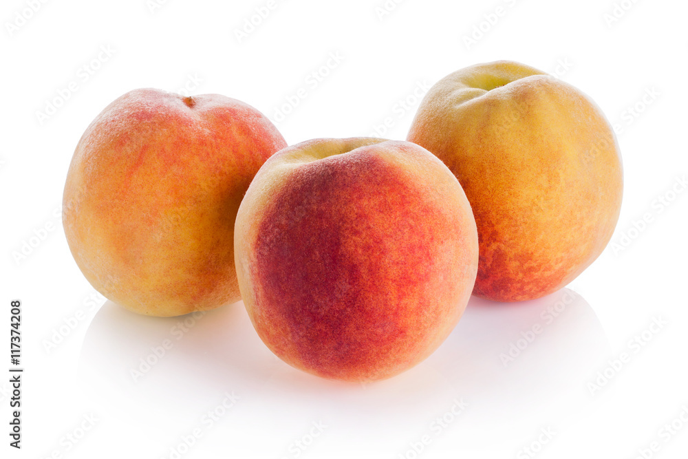Composition of fresh peaches, isolated Composition of fresh peaches, isolated