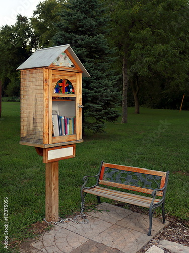 Sidewalk Library in Residential Neighborhood