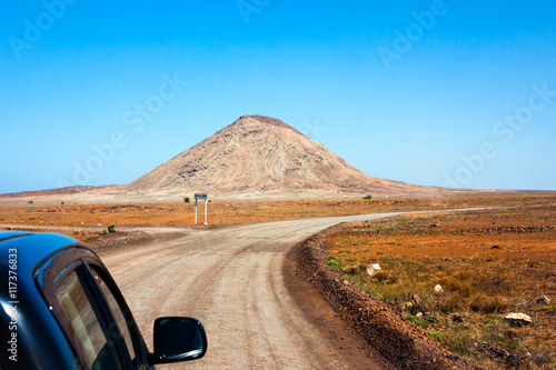 Monte Leste, traveling by car. Cape Verde,  Sal Island photo