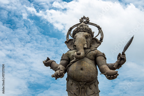 Ganesha,Hindu God and the god of success,Ganesha blue sky and cl