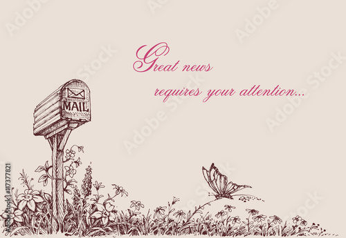 Mail box drawing