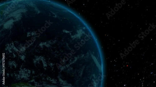 Flying above the Earth