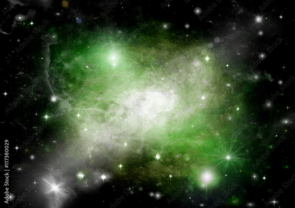 galaxy in a free space galaxy in a free space
