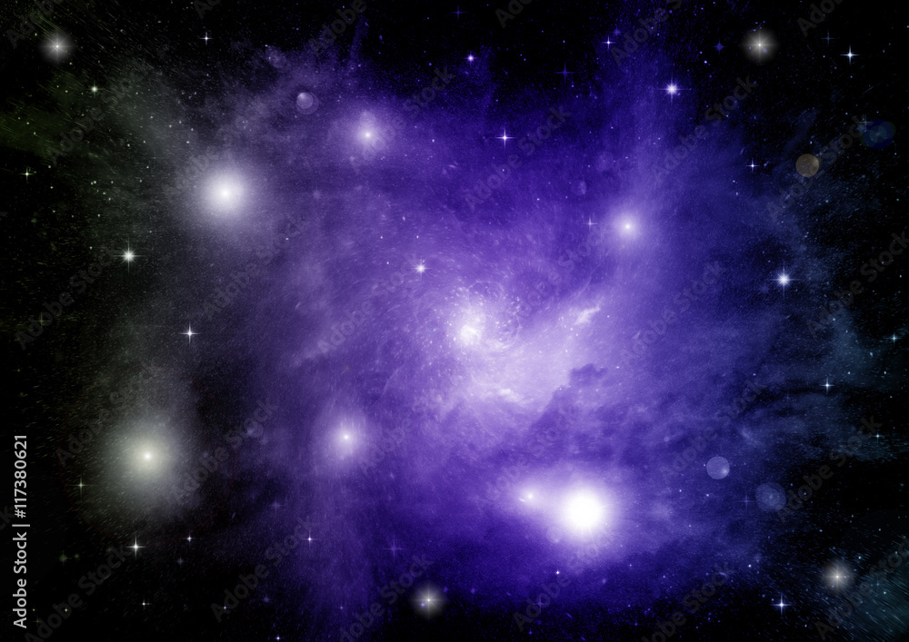 Obraz premium galaxy in a free space