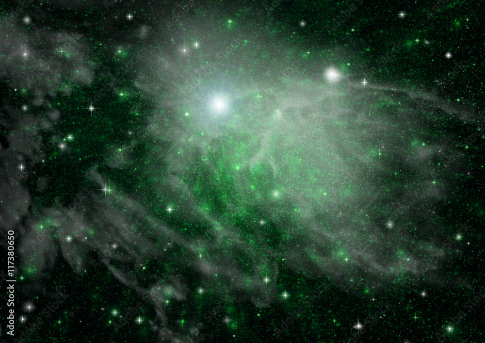 galaxy in a free space