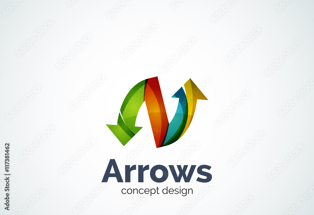 Direction arrows logo Direction arrows logo