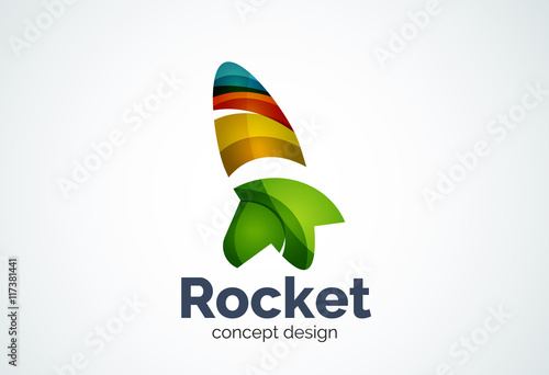 Rocket logo template