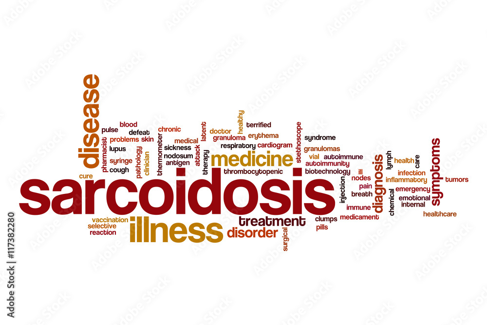 Sarcoidosis word cloud concept Sarcoidosis word cloud concept