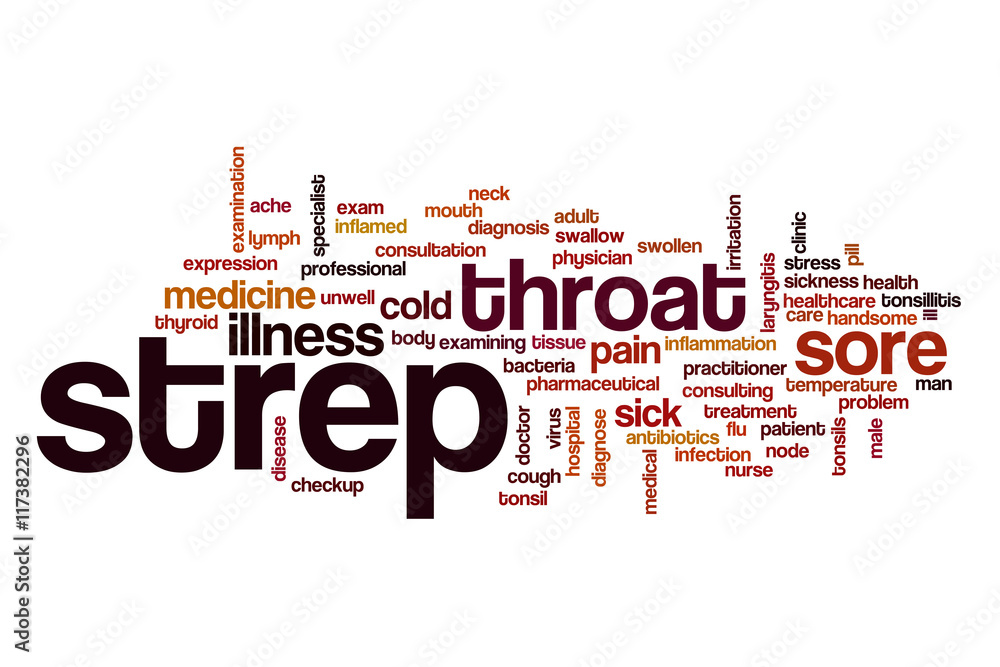 Strep word cloud concept