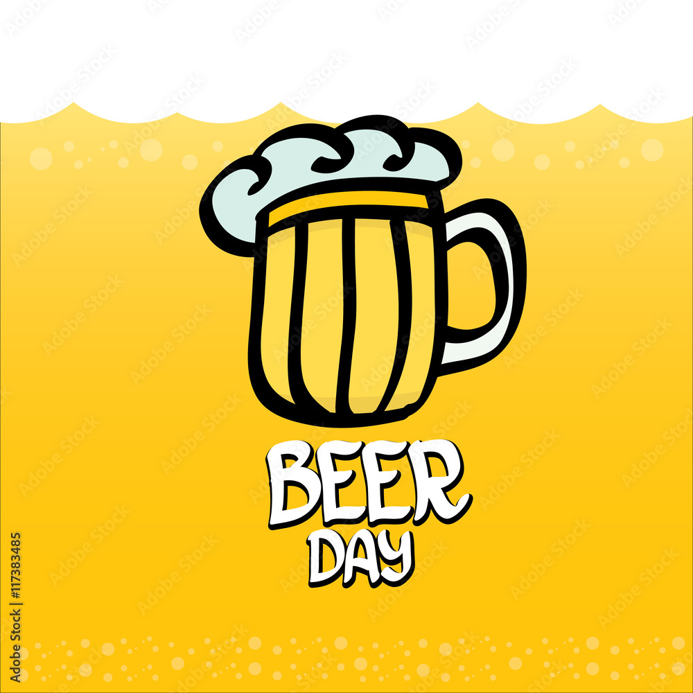 international beer day vector background. international beer day vector background.