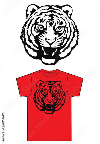 Fototapeta Naklejka Na Ścianę i Meble -  tiger print for fashion industry