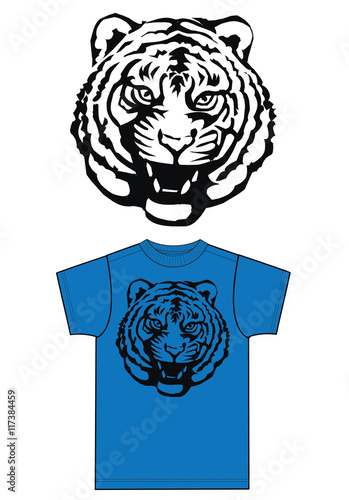 Fototapeta Naklejka Na Ścianę i Meble -  tiger print for fashion industry