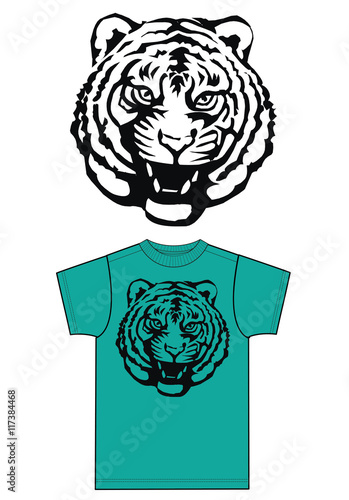 Fototapeta Naklejka Na Ścianę i Meble -  tiger print for fashion industry