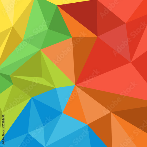 Colorful vector low polygon background.  Pattern for web  mobile  print and textile