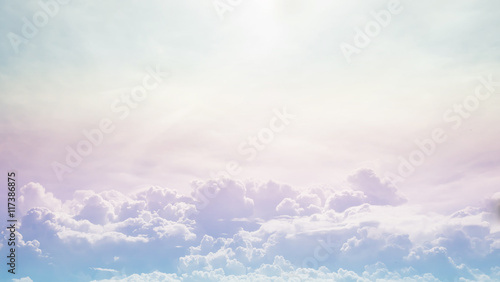 Beautiful blue sky and white cloud represent the sky and cloud c