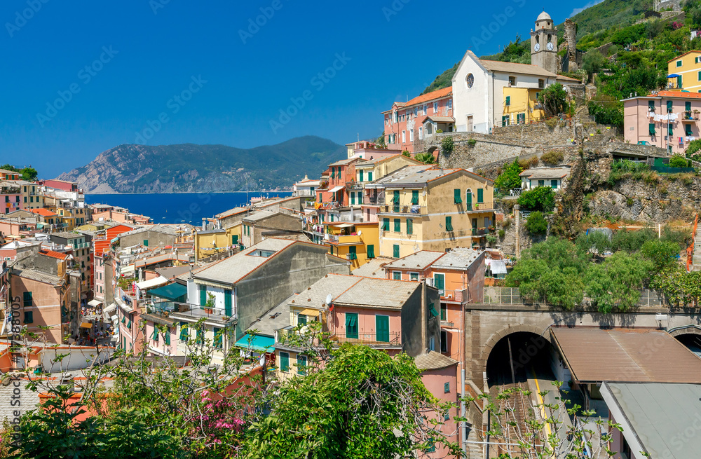 Vernazza. The old village with colorful houses.