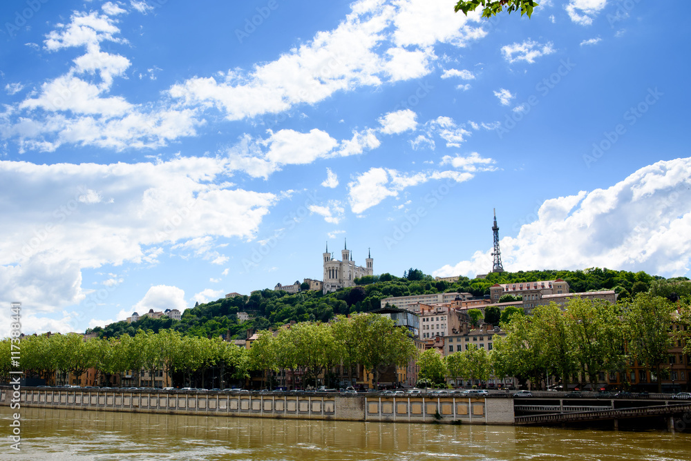 Naklejka premium Lyon city