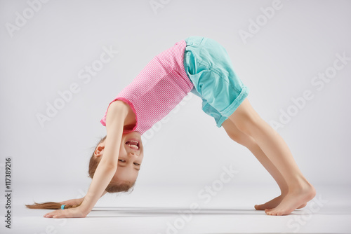 girl enjoying yoga