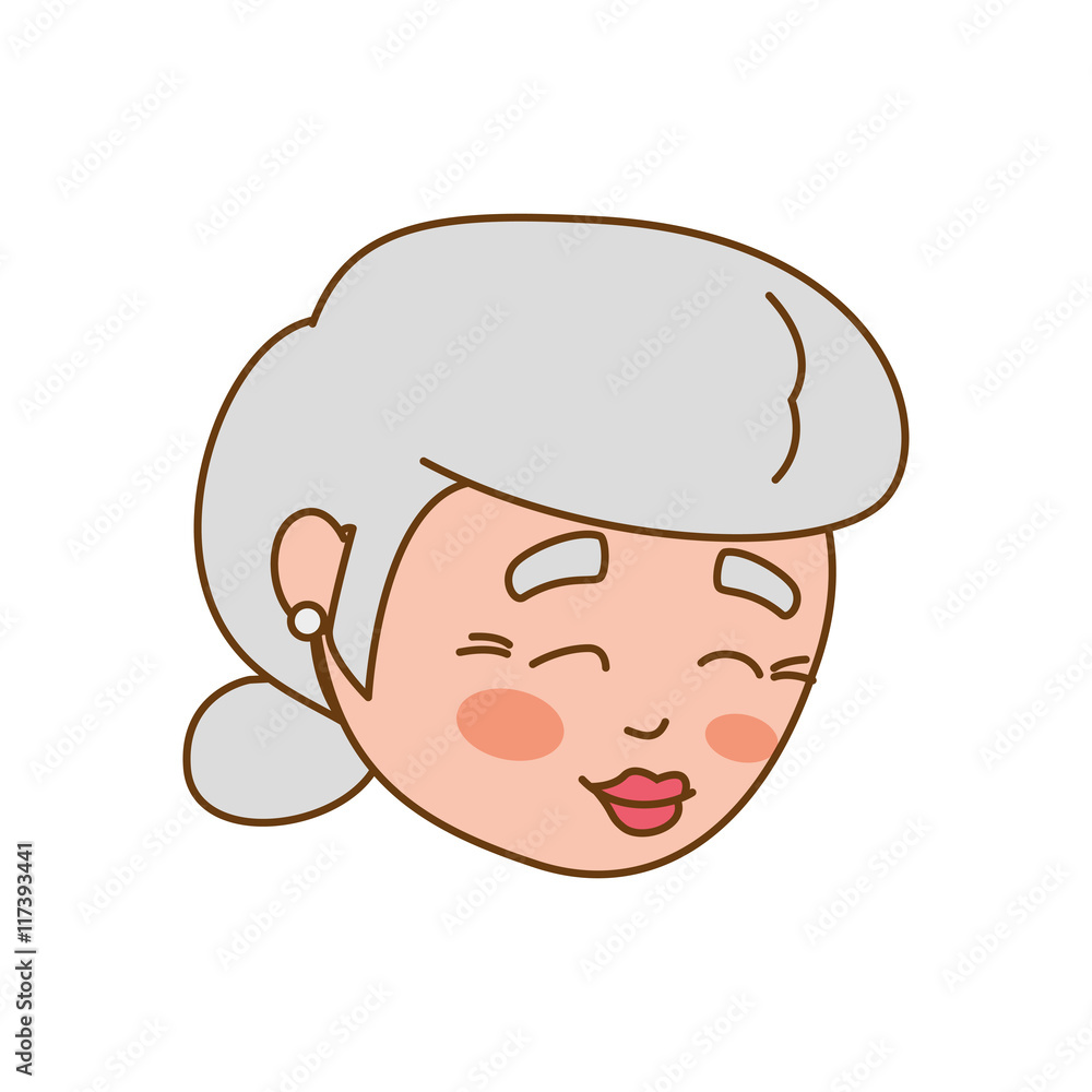 grandmother old person woman female icon. Isolated and flat illustration. Vector graphic grandmother old person woman female icon. Isolated and flat illustration. Vector graphic