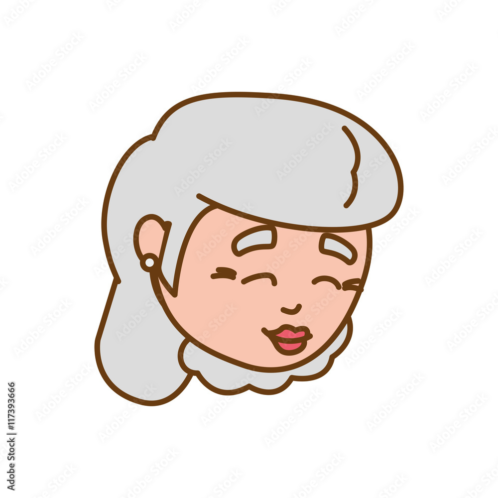 grandmother old person woman female icon. Isolated and flat illustration. Vector graphic grandmother old person woman female icon. Isolated and flat illustration. Vector graphic