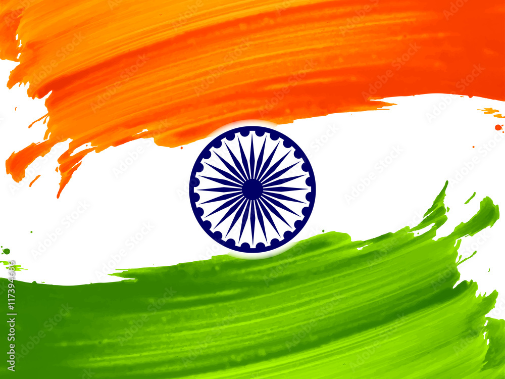 India Flag Clipart Hd PNG Abstract Indian Flag Theme Background Design Flag  Of India 15 August Flag Indian Festival PNG Image For Free Download