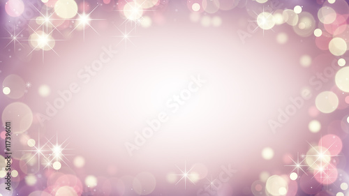 Gentle pink frame of bokeh ...