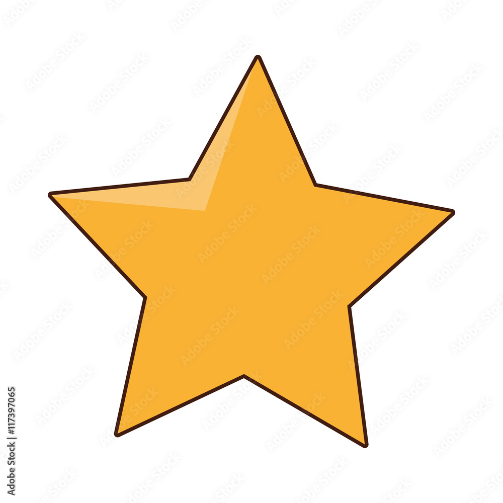 flat design cartoon star icon vector illustration flat design cartoon star icon vector illustration