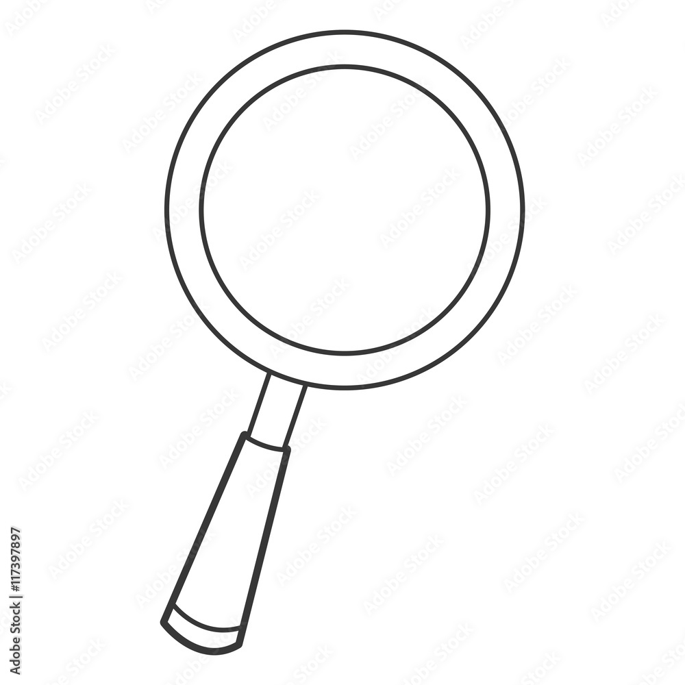 flat design cartoon magnifying glass icon vector illustration flat design cartoon magnifying glass icon vector illustration