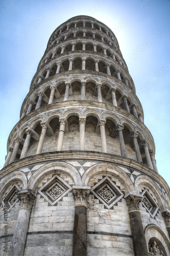 The leaning tower of Pisa in Tuscany, Italy
