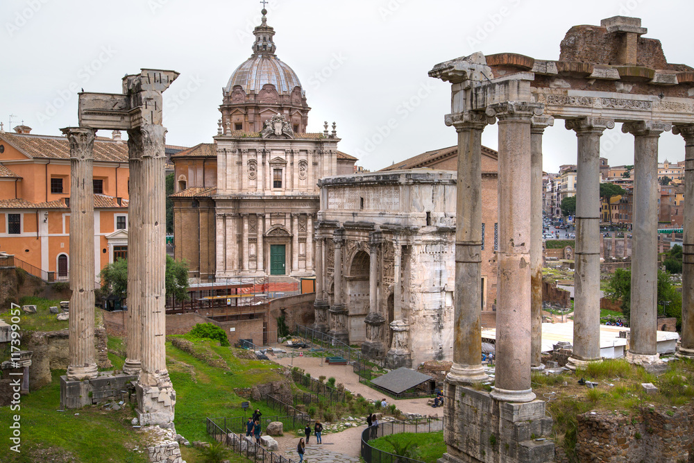 Rome's forum site. Italy