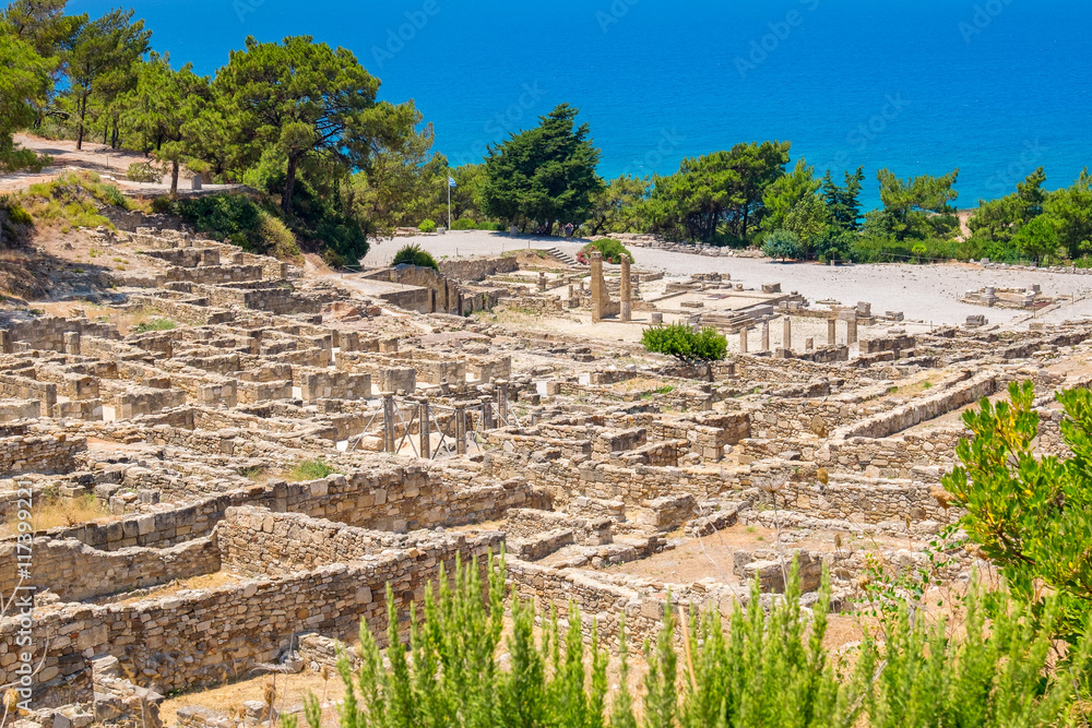 Kamiros ruins. Rhodes, Greece