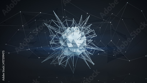 Futuristic polygonal networ...